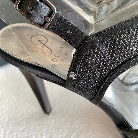 Adrianna Papell Black Ansel Crisscross Slingback Sandals 💙 - Picture 12 of 14